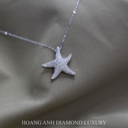 G5 8544 Dây mặt The Coral Star vàng trắng 18K Hình Sao Biển